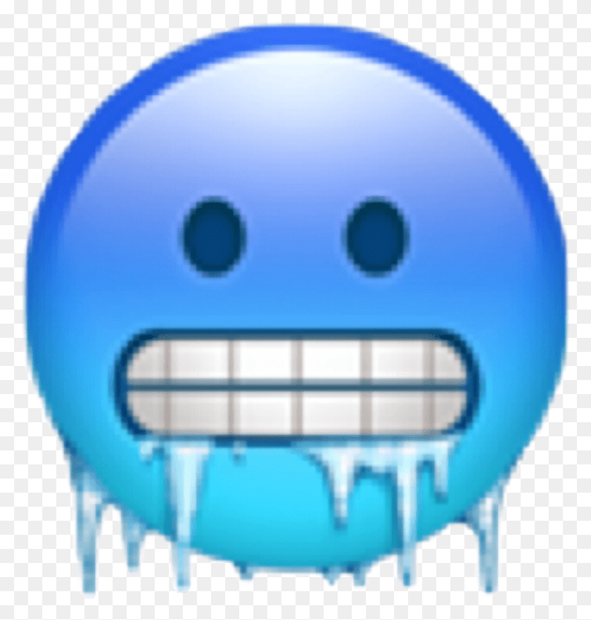 1024x1078 Freezing Emoji Iphone, Helmet, Clothing, Apparel HD PNG Download