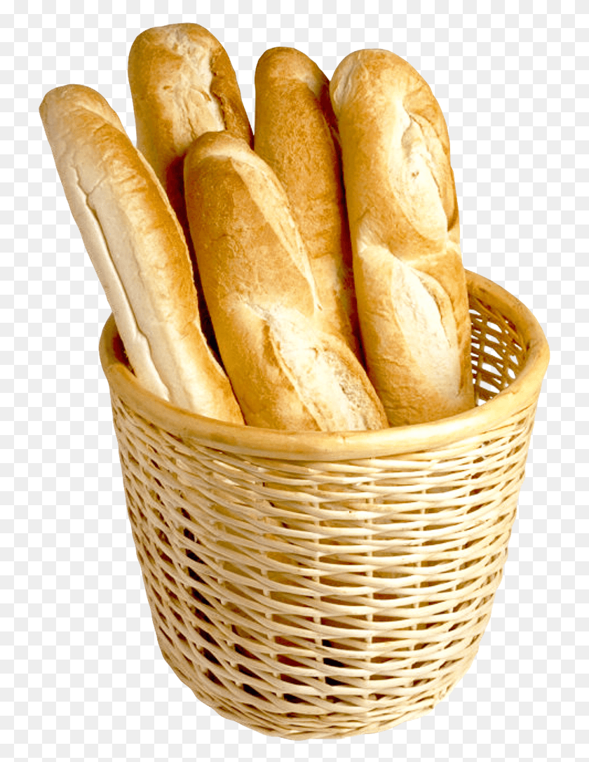 731x1026 French Bread In Basket Image French Baguette, Food, Bun, Bread Loaf HD PNG Download