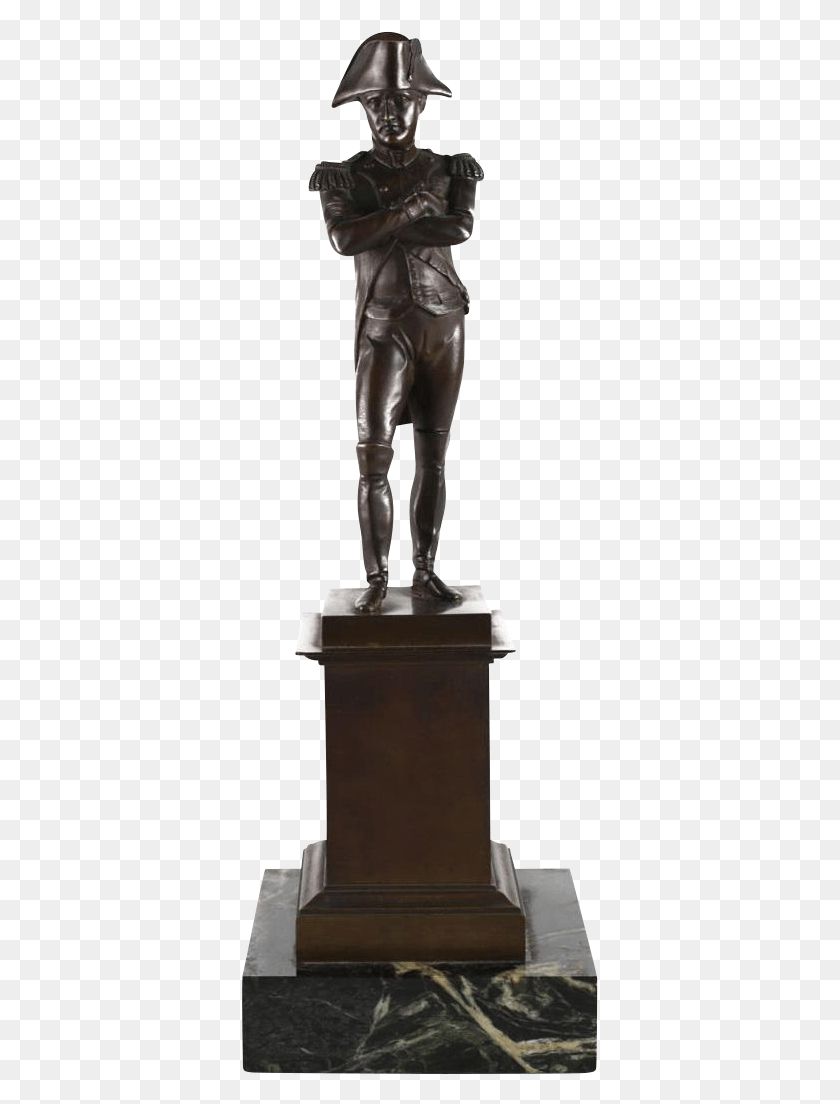 357x1044 French Bronze Sculpture Of Napoleon Bonaparte As General Statue, Person, Human HD PNG Download