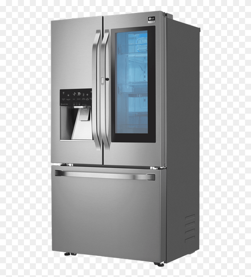 505x866 French Door Refrigerator Lsfxc2496s 36in Wi Fi Counter Lg Studio, Appliance HD PNG Download