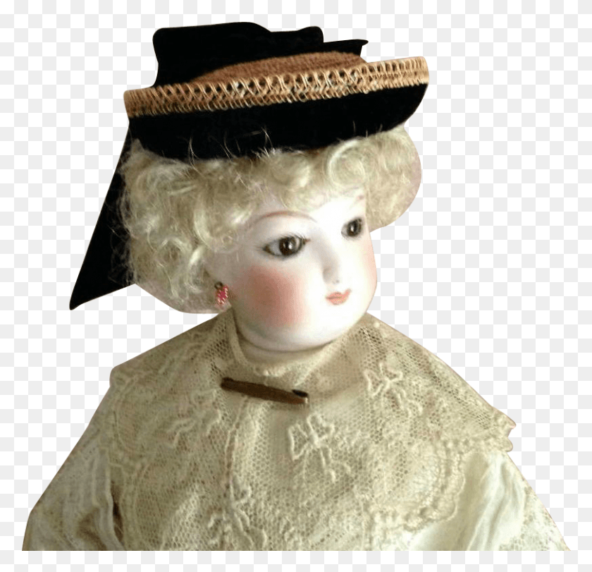 809x779 French Fashion Hat Vintage Straw Trims Artist Costume Hat, Clothing, Apparel, Doll Descargar Hd Png