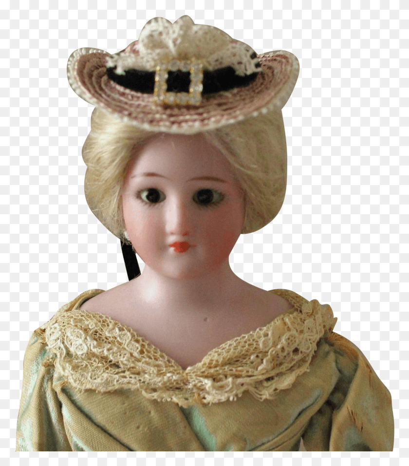 1177x1355 French Fashion Simon Amp Halbig 1160 Tiny Hat W Dolls From The, Clothing, Apparel, Person HD PNG Download
