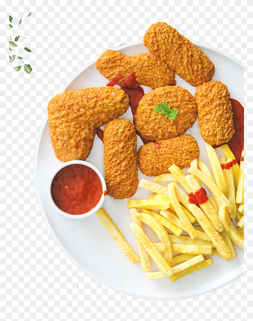 1401x1811 French Fries Chicken Nugget G Rn Khoai Ty Chin, Fried Chicken, Food, Nuggets HD PNG Download
