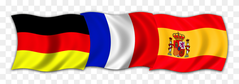 1167x352 French German And Spanish Flags Best Picture Of Flag Spain Flag, Symbol, Clothing, Apparel HD PNG Download