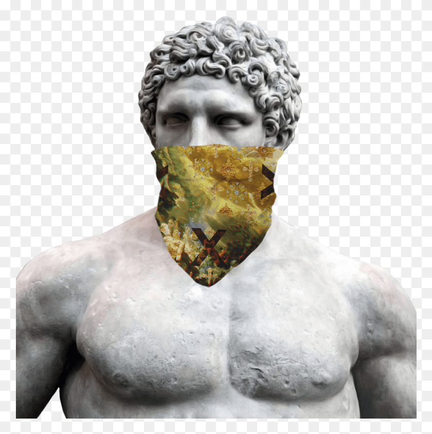 826x831 French Hercules Statue Heracles Statue, Clothing, Apparel, Head HD PNG Download