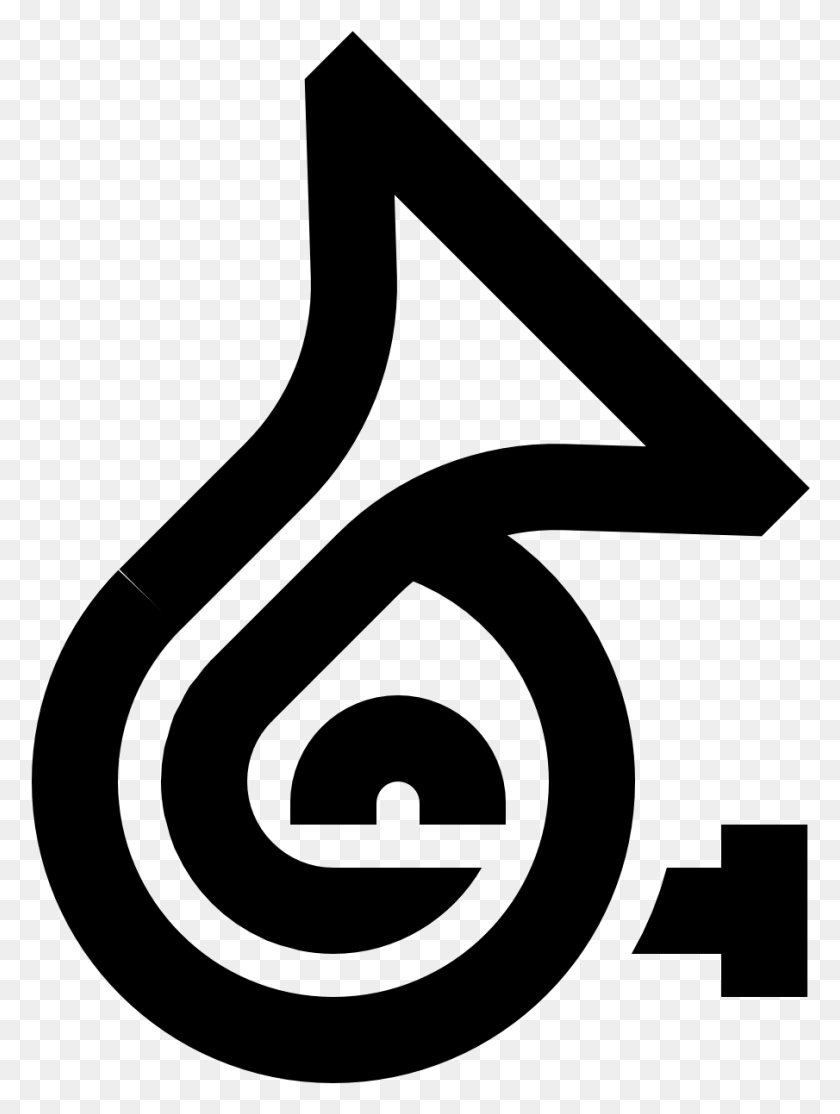 905x1223 French Horn Icon Graphic Design, Gray, World Of Warcraft HD PNG Download