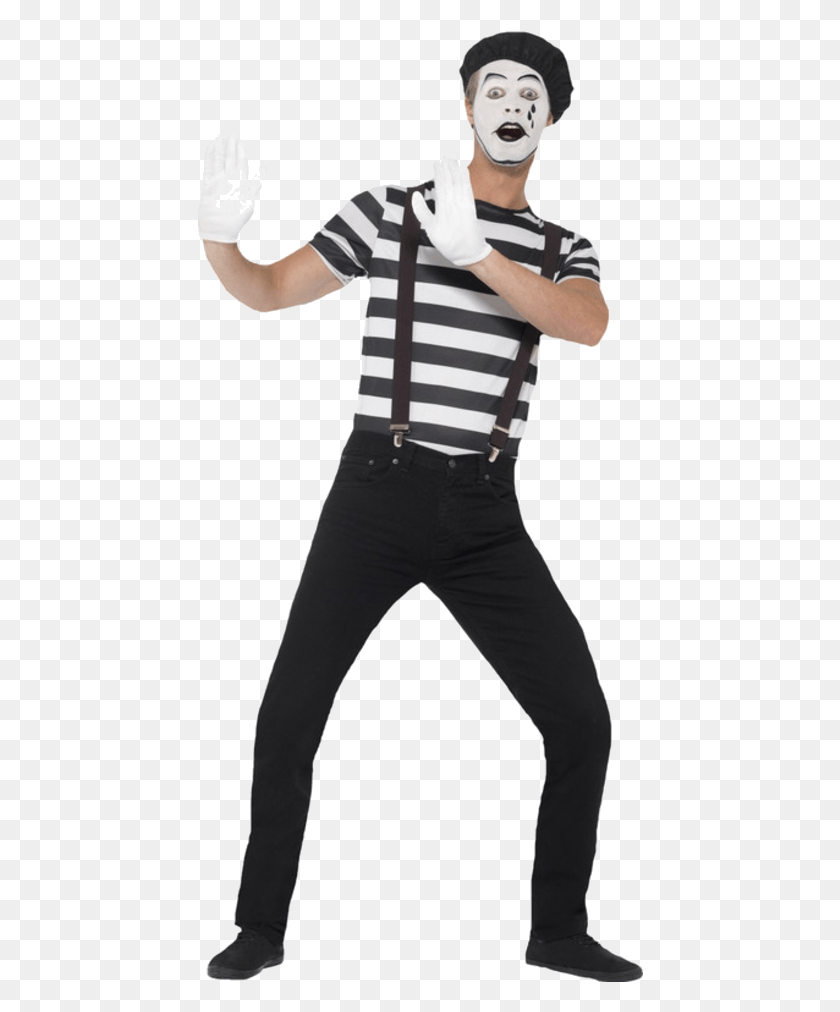 446x952 French Mime, Performer, Person, Human HD PNG Download
