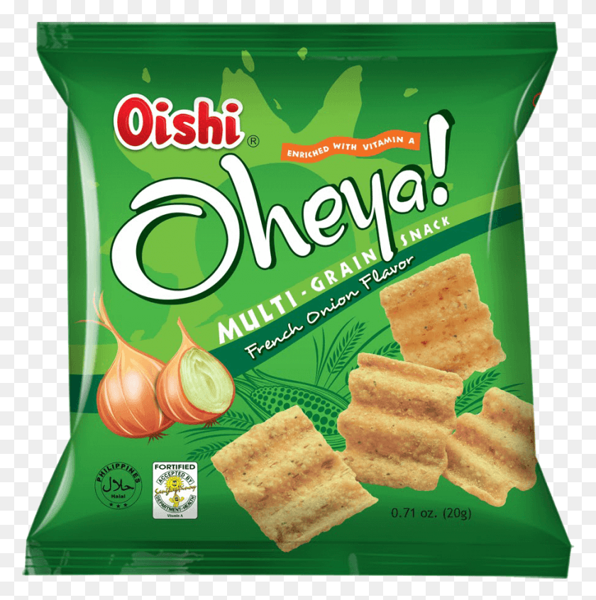 900x907 French Onion Oishi Prawn Crackers, Bread, Food, Cracker HD PNG Download