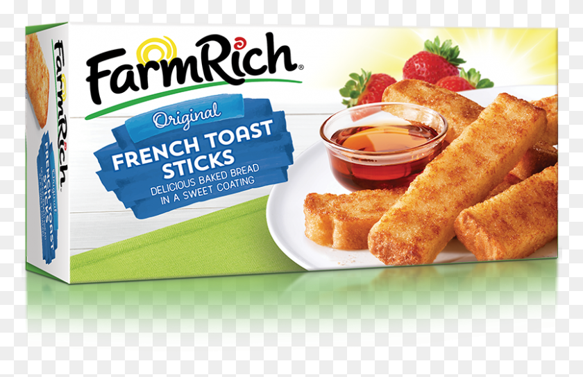 801x498 French Toast Farm Rich French Toast Sticks, Fried Chicken, Food, Nuggets HD PNG Download