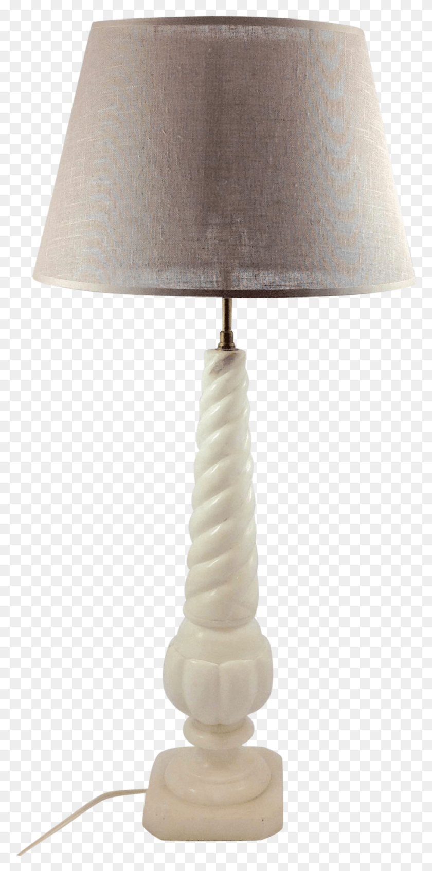 909x1906 French White Alabaster Swirl Lamp Vintage From Antiques, Lampshade, Table Lamp Descargar Hd Png