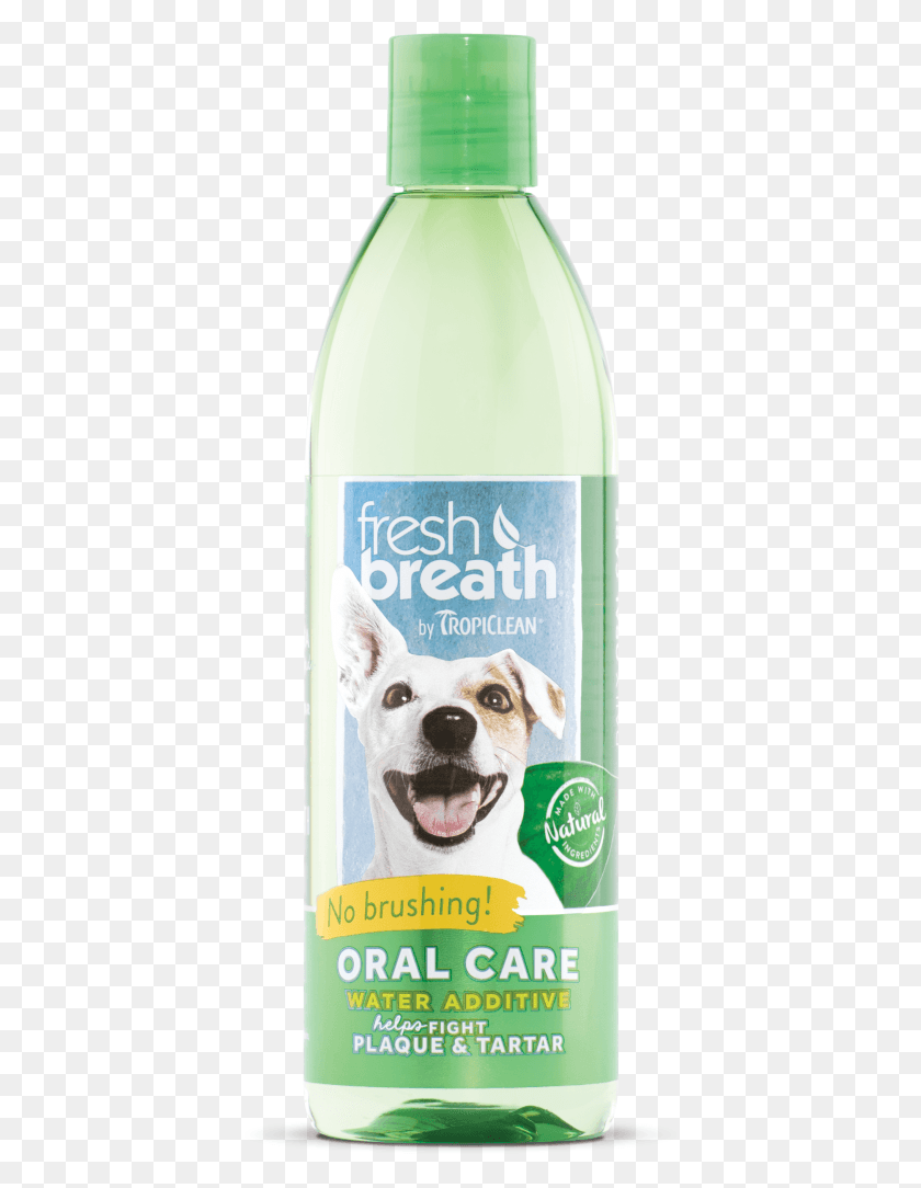 400x1024 Fresh Breath By Tropiclean Clean Teeth Oral Care Gel Tropiclean Fresh Breath, Bottle, Beverage, Drink HD PNG Download