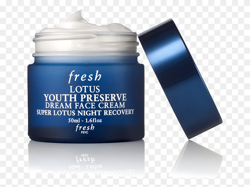 659x568 Descargar Png Fresh Lotus Youth Preserve Dream Face Cream Fresh Youth Preserve Dream Face Cream, Cosméticos, Botella, Aftershave Hd Png