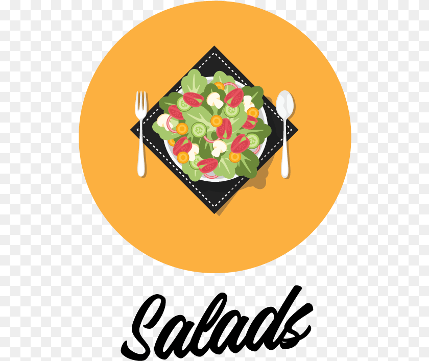 535x707 Fresh Salads With A Twist Illustration, Cutlery, Fork, Food, Meal Sticker PNG