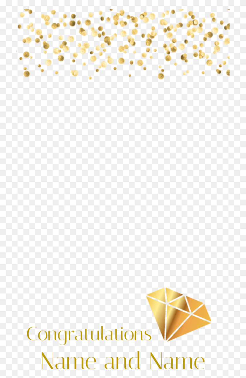 729x1228 Fresh Snapchat Filter Template Gold Confetti Transparent Background, Outdoors, Nature, Clothing Descargar Hd Png