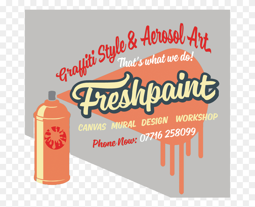 679x622 Freshpaint Graffiti Art Adv Illustration, Food, Ketchup, Text HD PNG Download