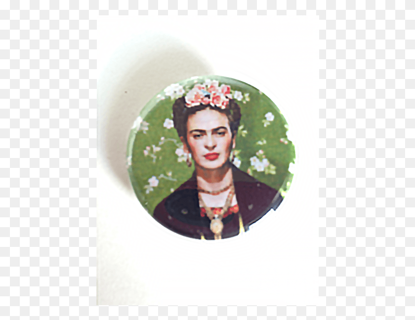 452x588 Descargar Png Frida Botón Verde Frida Kahlo, Accesorios, Accesorio, Joyería Hd Png