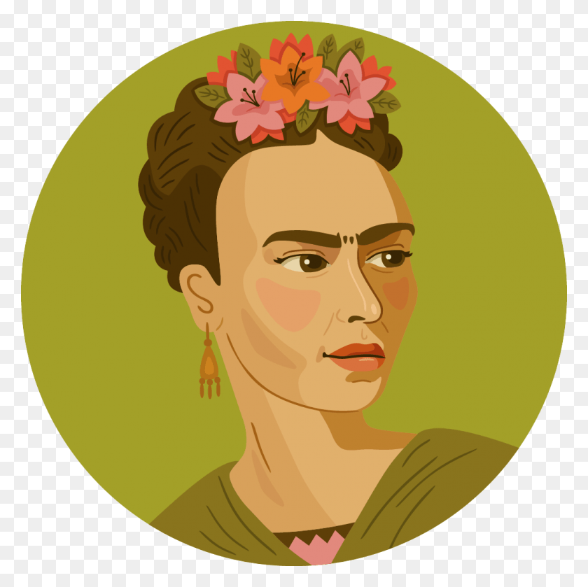 1050x1050 Frida Kahlo Icon, Face, Person, Human HD PNG Download