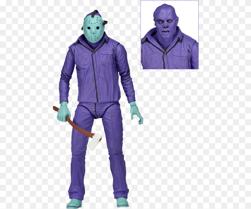 489x701 Friday The 13th 7 Jason Video Game Figure Neca Video Game Jason, Clothing, Coat, Jacket, Adult PNG