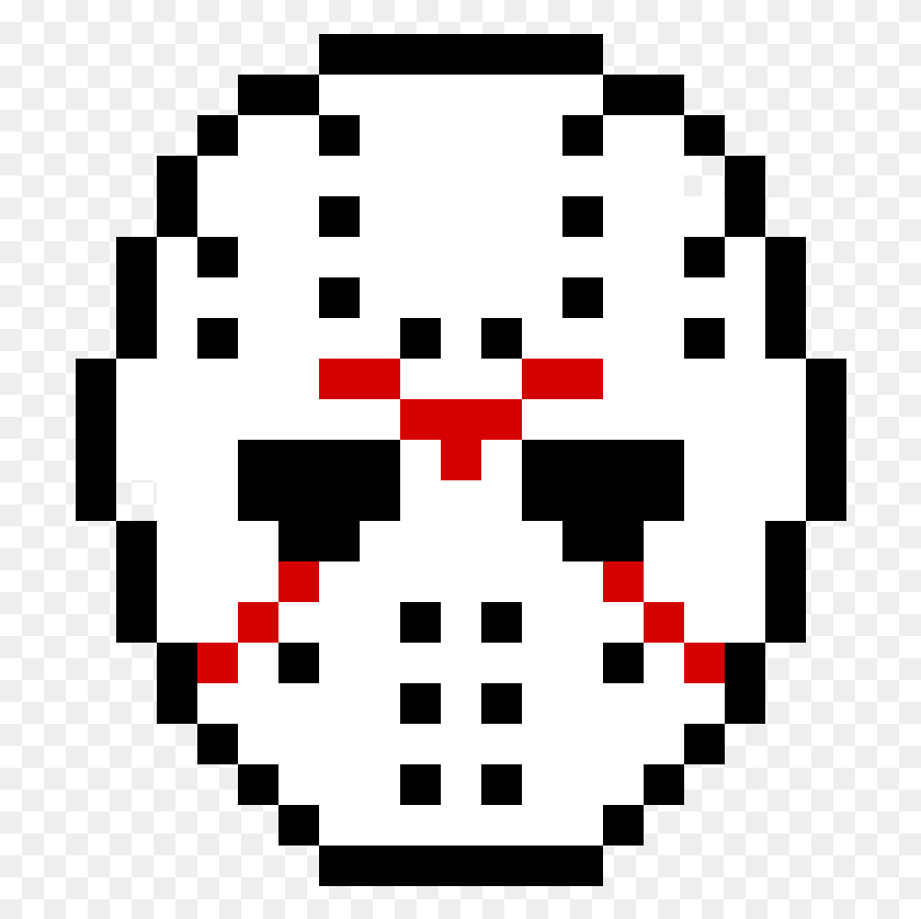 704x778 Friday The 13th Mask Coffee Mug Pixel Art, Rug, Outdoors, Pac Man HD PNG Download