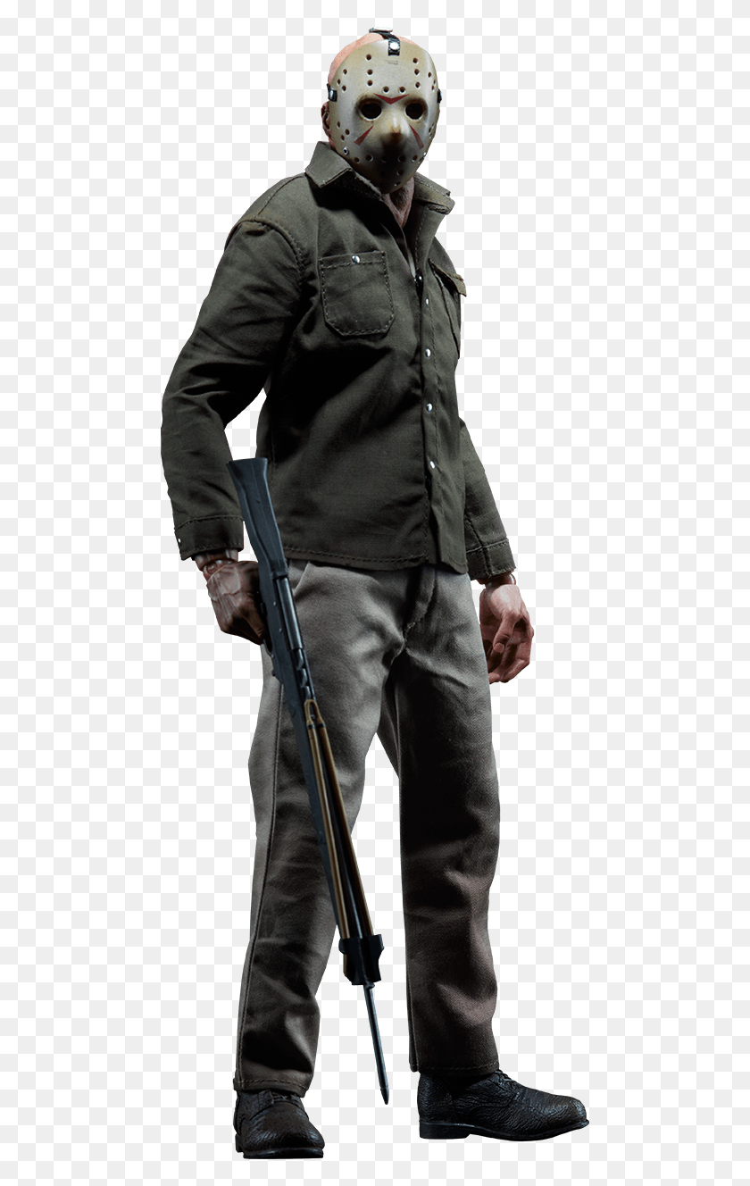 480x1268 Friday The 13Th Sixth Scale Figure Jason Voorhees, Casco, Ropa, Persona Hd Png