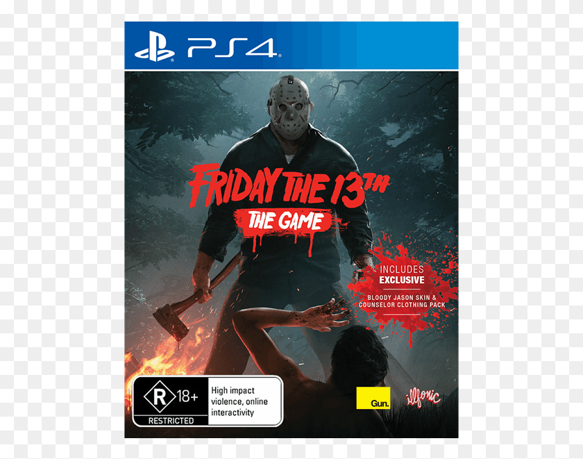 483x601 Friday The 13th The Game Friday The 13th The Game, Poster, Advertisement, Person HD PNG Download