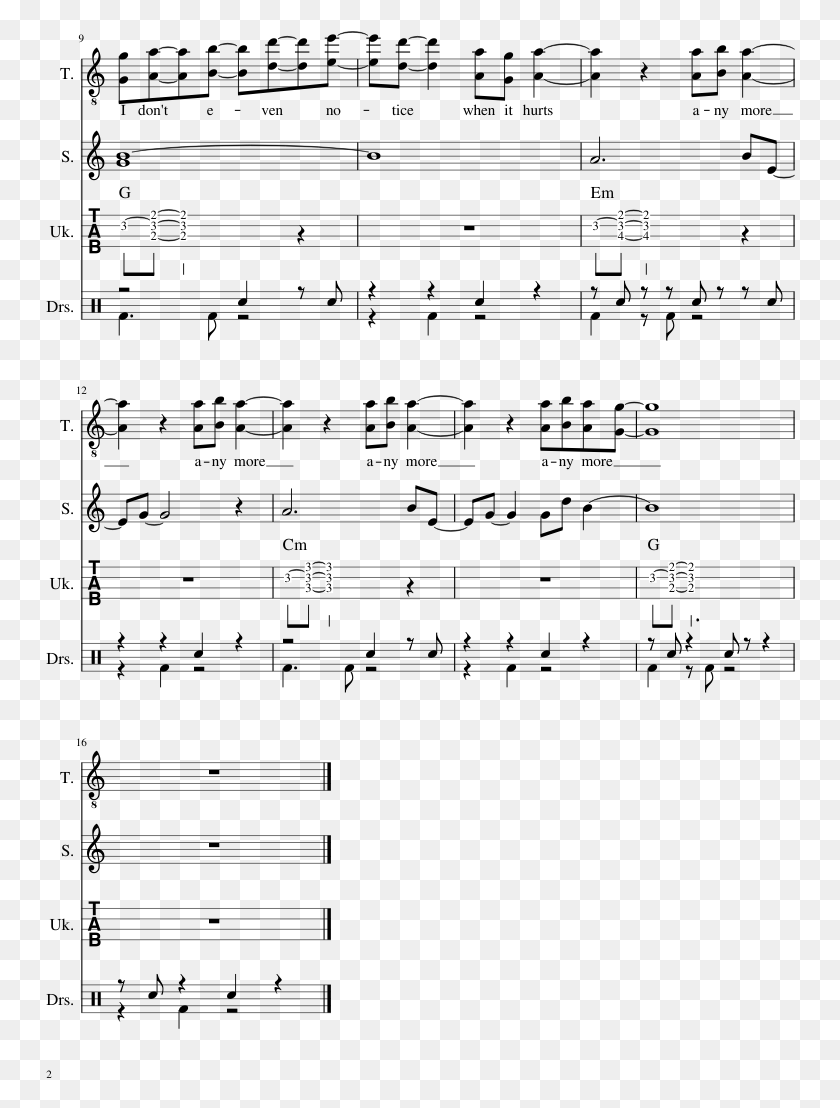 750x1048 Fried Noodles Sheet Music Composed By Filthy Frank Fried Noodles Piano Chords HD PNG Download