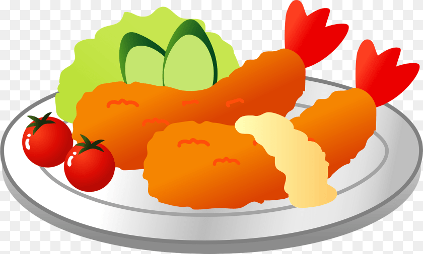 Fried Prawn Meal Food, Dish, Lunch, Platter Clipart PNG