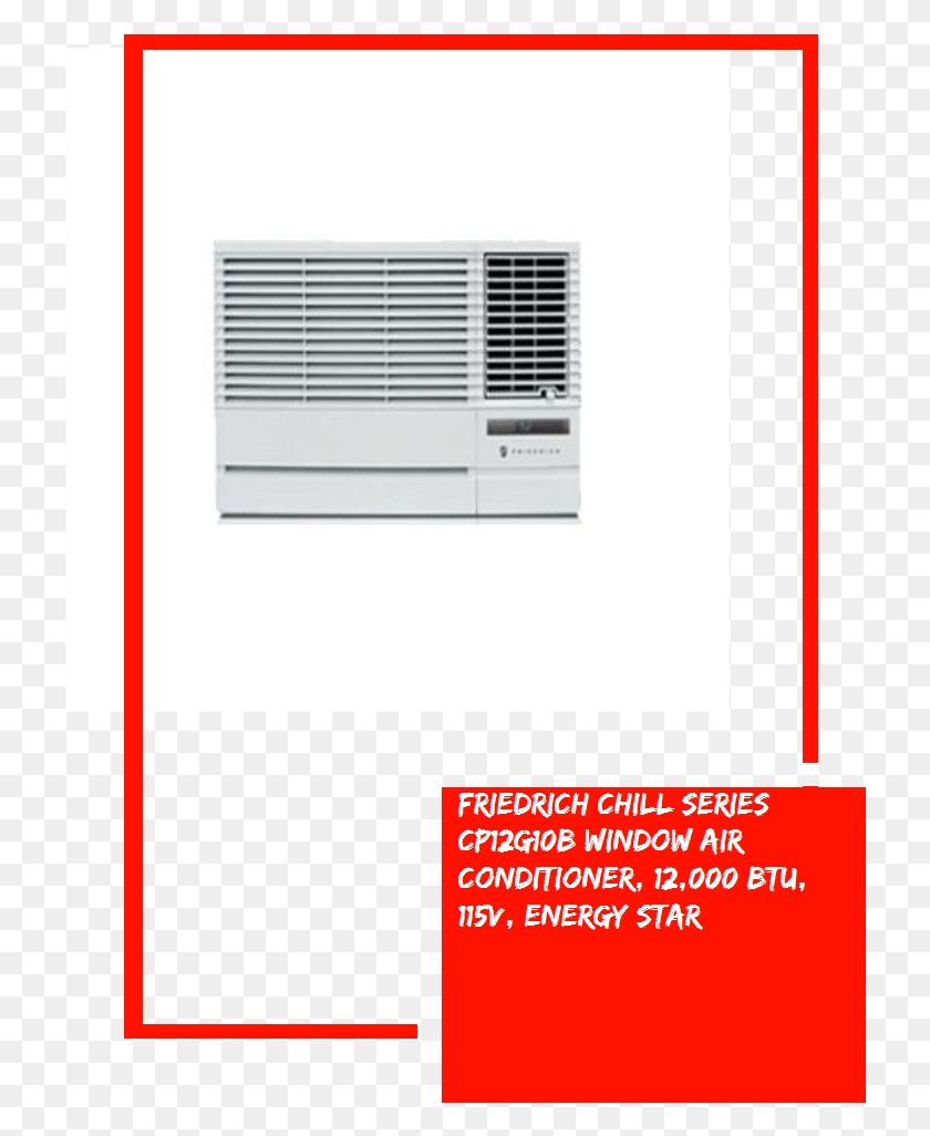 724x966 Friedrich Chill Series Cp12g10b Window Air Conditioner Air Conditioning, Appliance, Rug HD PNG Download