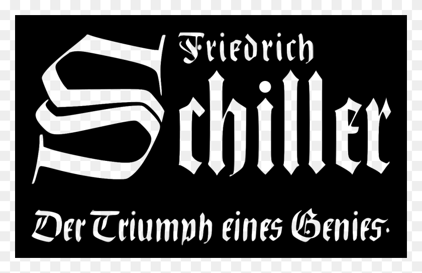 1280x793 Фридрих Шиллер Der Triumph Eines Genies Logo Каллиграфия, Текст, Символ, Алфавит Hd Png Скачать