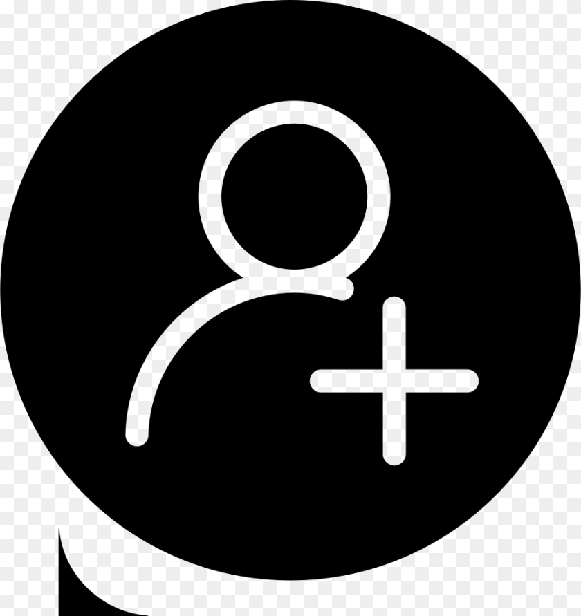 Friends Icon Add Friend Black Icon, Symbol, Cross, Stencil, Text Sticker PNG