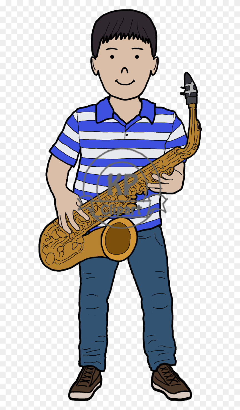 574x1372 Friends Playing Music Cartoon, Leisure Activities, Saxophone, Musical Instrument HD PNG Download