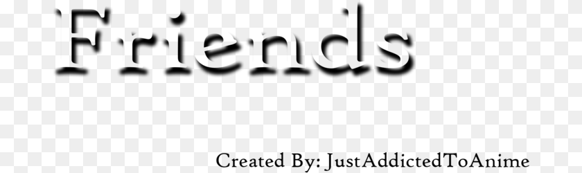 Friends Text Text For Friends, Gray PNG