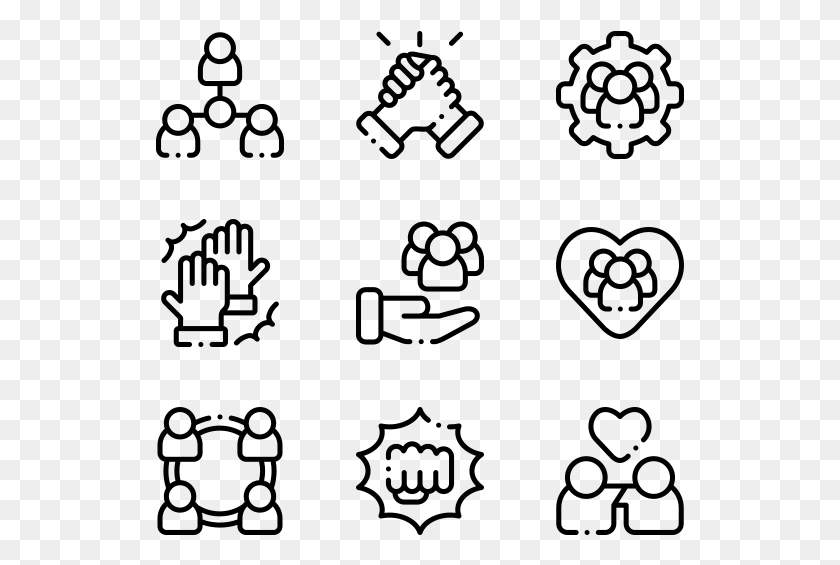 529x505 Friendship Graphic Design Icon Vector, Gray, World Of Warcraft HD PNG Download