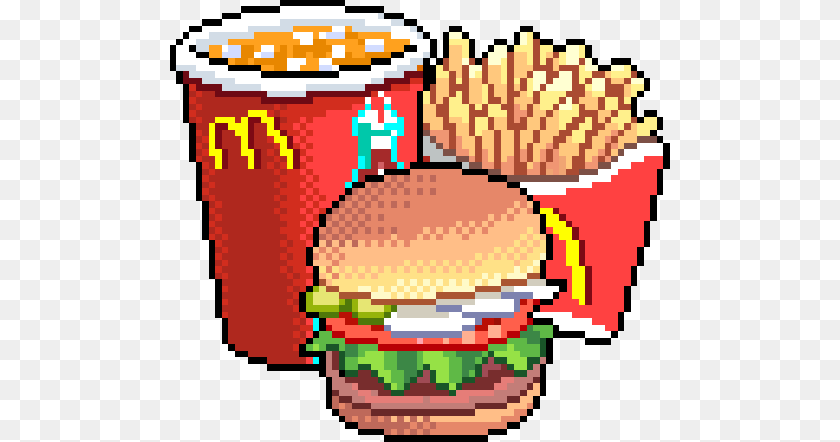 500x442 Fries Clipart Pixelated, Food, Dynamite, Weapon Sticker PNG