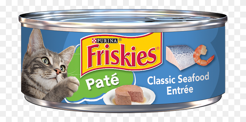 715x358 Friskies Pate Classic Seafood Entre Friskies Влажный Паштет Для Кошек, Консервы, Банка, Алюминий Png Скачать