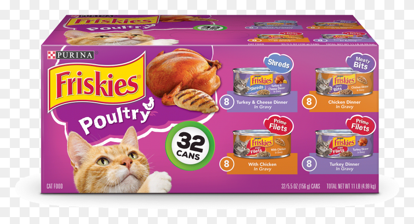 2310x1168 Friskies Poultry Adult Wet Cat Food Variety Pack Friskies Wet Food Box, Dinner, Supper, Roast HD PNG Download