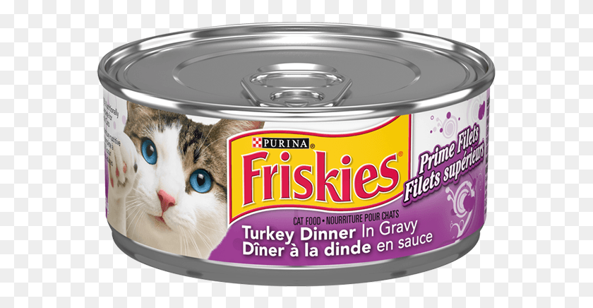 567x376 Friskies Wet Cat Prime Filets Turkey Gravy Friskies Cat Food, Canned Goods, Can, Aluminium HD PNG Download