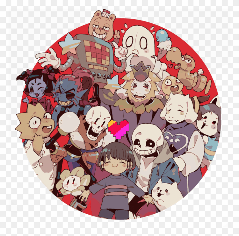 811x799 Friskundertale Cartoon, Graphics, Jigsaw Puzzle HD PNG Download