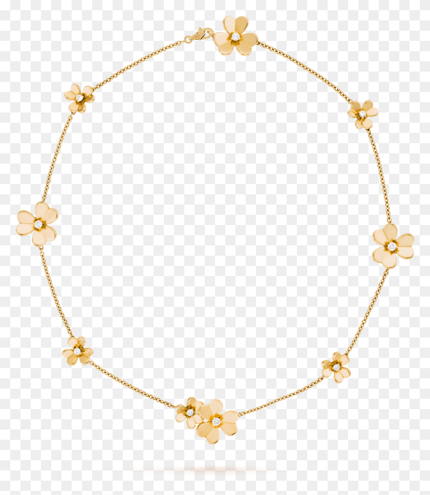 1602x1866 Frivole Necklace 9 Flowers Van Cleef Flower Bracelet, Accessories, Accessory, Jewelry Descargar Hd Png