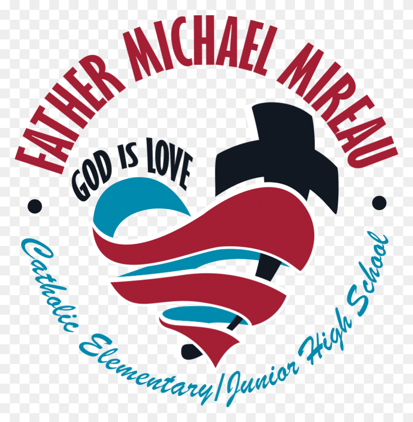 781x800 Descargar Png Frmikemireau Logo C Padre Michael Mireau School Logo, Símbolo, Marca Registrada, Texto Hd Png