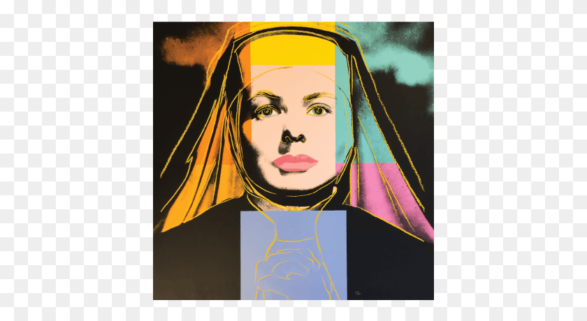 403x400 From The Tower Andy Warhol Ingrid Bergman, Poster, Advertisement, Collage HD PNG Download