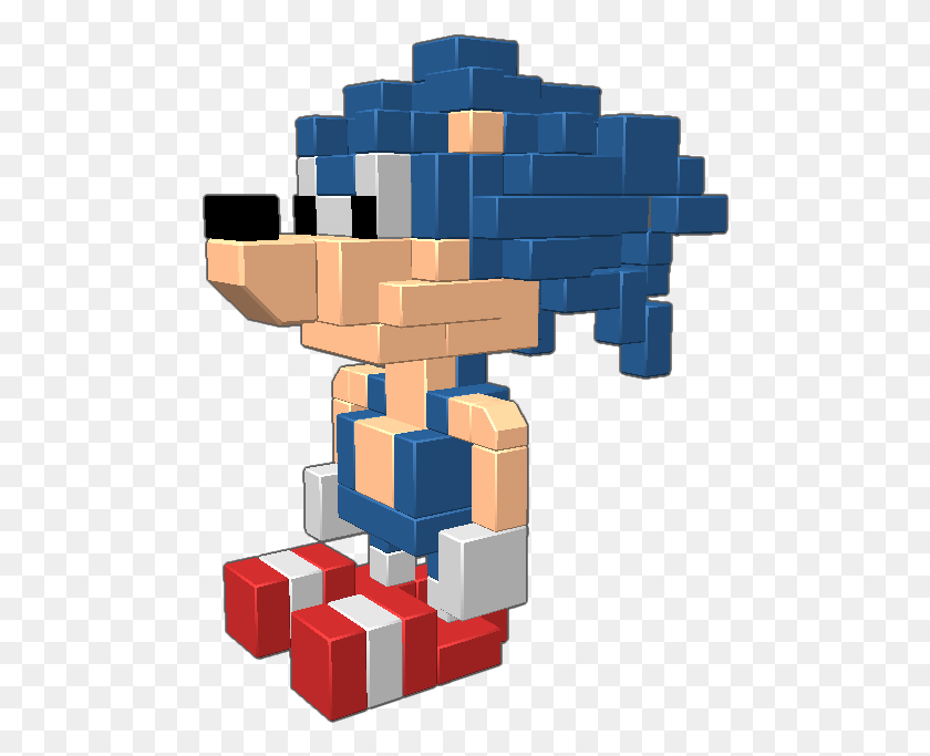 476x623 From Well Sonic The Hedgehog I Sorta Rushed This One Illustration, Toy, Minecraft HD PNG Download
