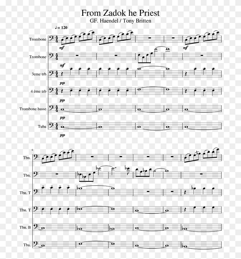 711x843 From Zadok He Priest Gf Sheet Music, Gray, World Of Warcraft HD PNG Download