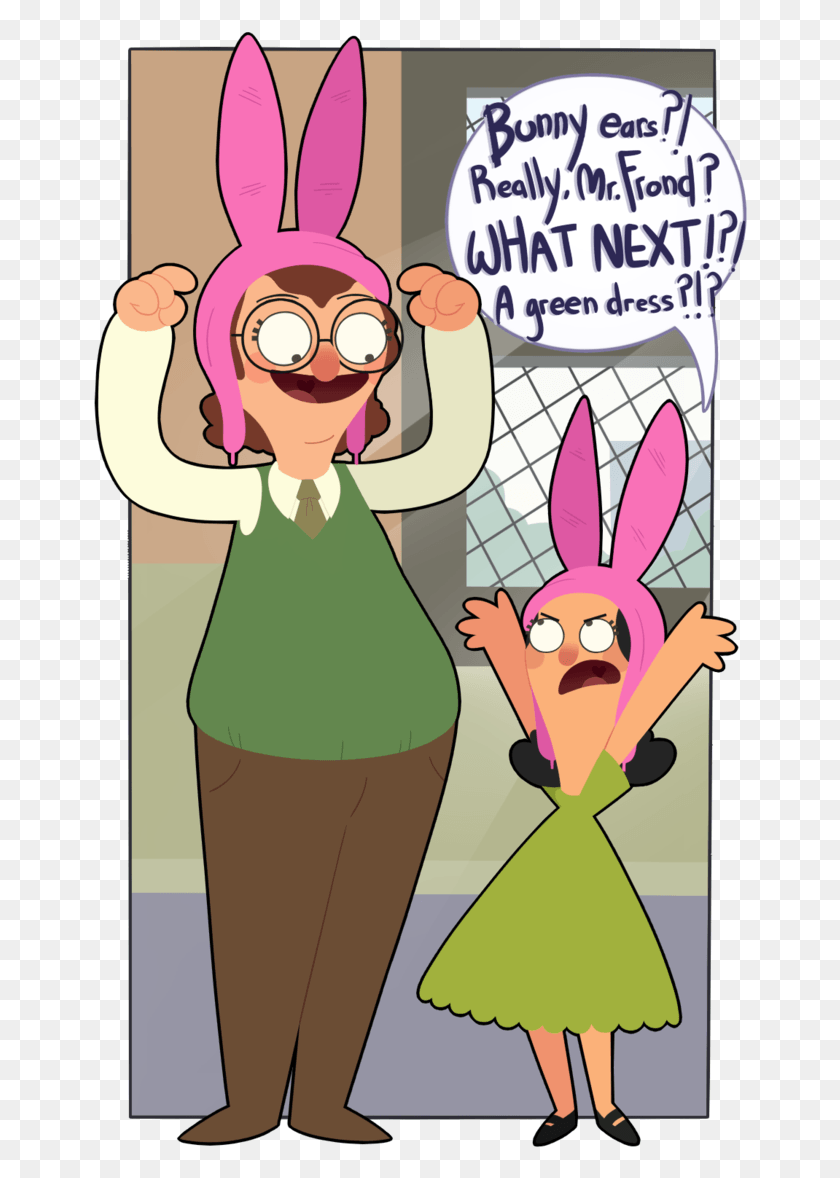 654x1118 Frond And Louise By Krystalfleming Bobs Burgers Louise Bobs Burgers Louise Without Ears, Person, Human, Poster HD PNG Download