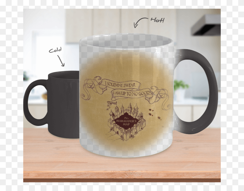 680x600 Front Back Color Changing Cat Mug, Coffee Cup, Cup, Milk HD PNG Download