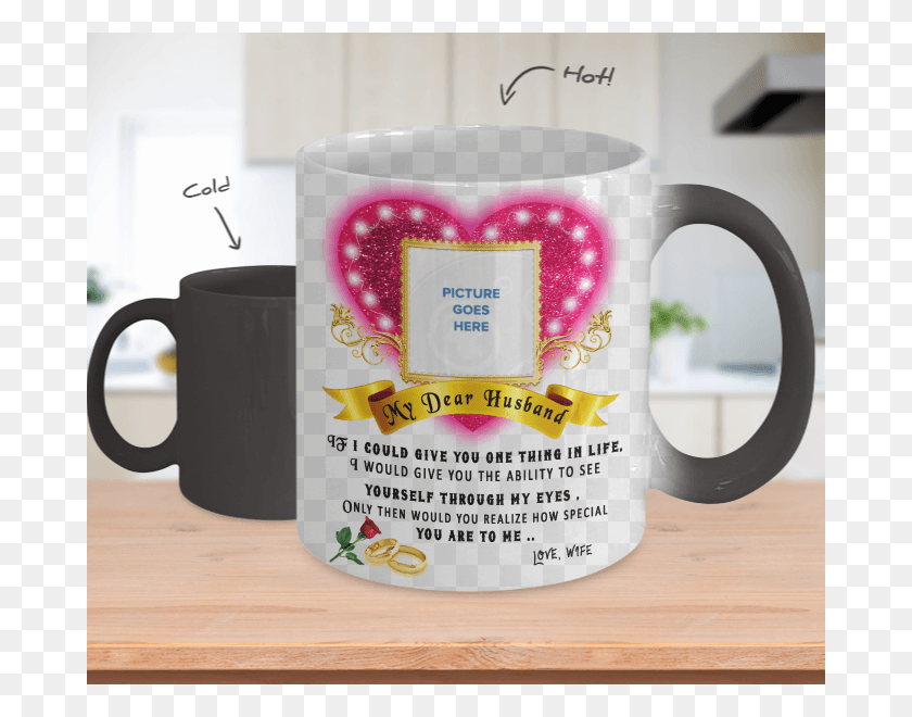 680x600 Front Back Good Morning My Hot Husband, Coffee Cup, Cup, Latte HD PNG Download