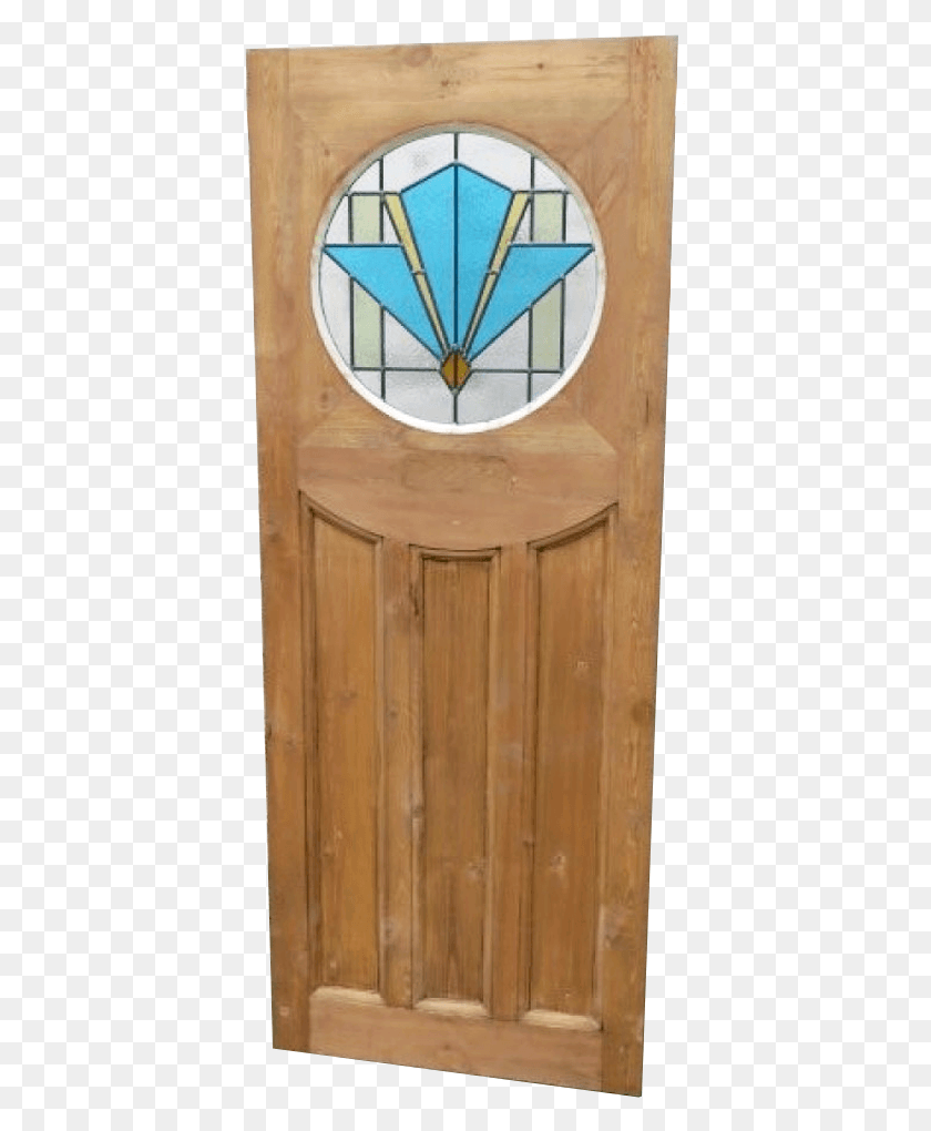 401x960 Front Door Stained Glass Art Deco Art Deco Stain Glass, Wood, Plan HD PNG Download