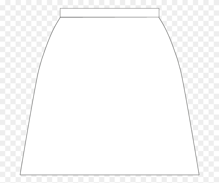 690x643 Front Line Drawing Of A Straight Line Skirt, Clothing, Apparel, Jar HD PNG Download