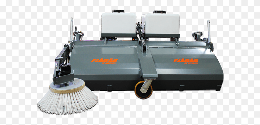606x344 Front Mounted Sweeper Metal Lathe, Machine, Tool, Transportation HD PNG Download