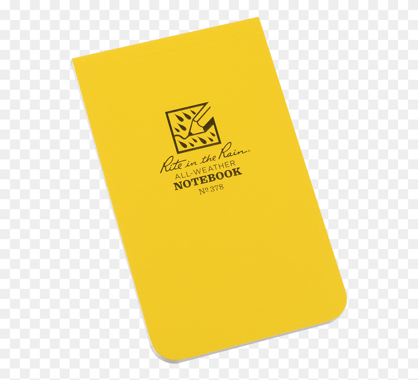 561x703 Front Of Yellow Notebook Rite In The Rain, Label, Text, Book HD PNG Download